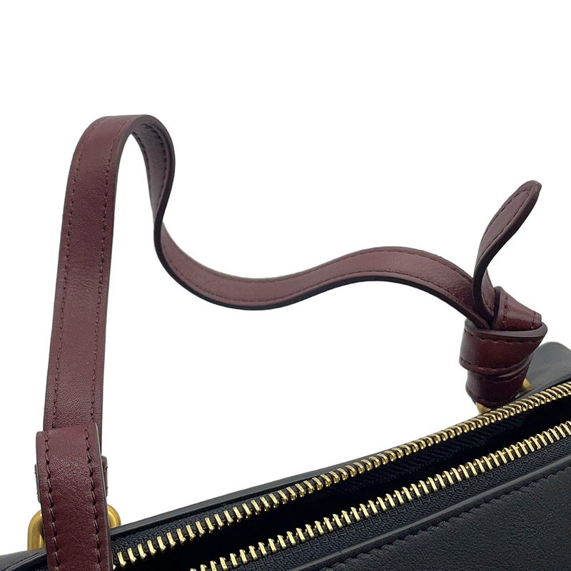 セリーヌ ハンドバッグ ソフトキューブ スモール レザー 181613 CELINE 2wayショルダーバッグ 黒