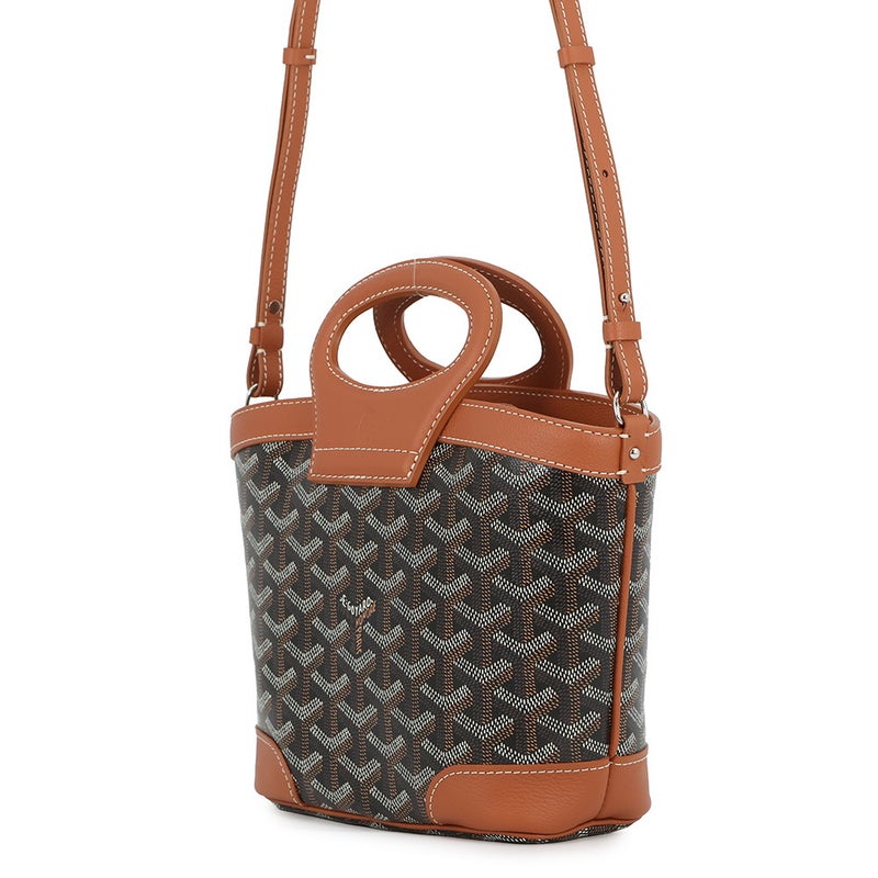 ゴヤール ハンドバッグ ベルーガ ミニ BELUGAMINTY01CL03P GOYARD 2way 黒 ブラウン