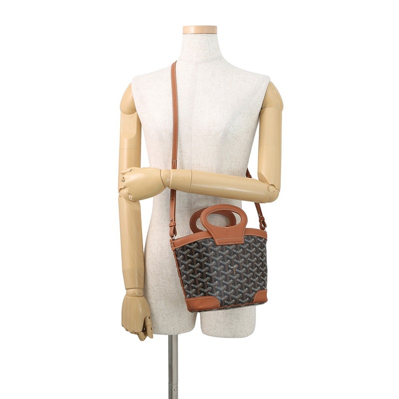 ゴヤール ハンドバッグ ベルーガ ミニ BELUGAMINTY01CL03P GOYARD 2way 黒 ブラウン