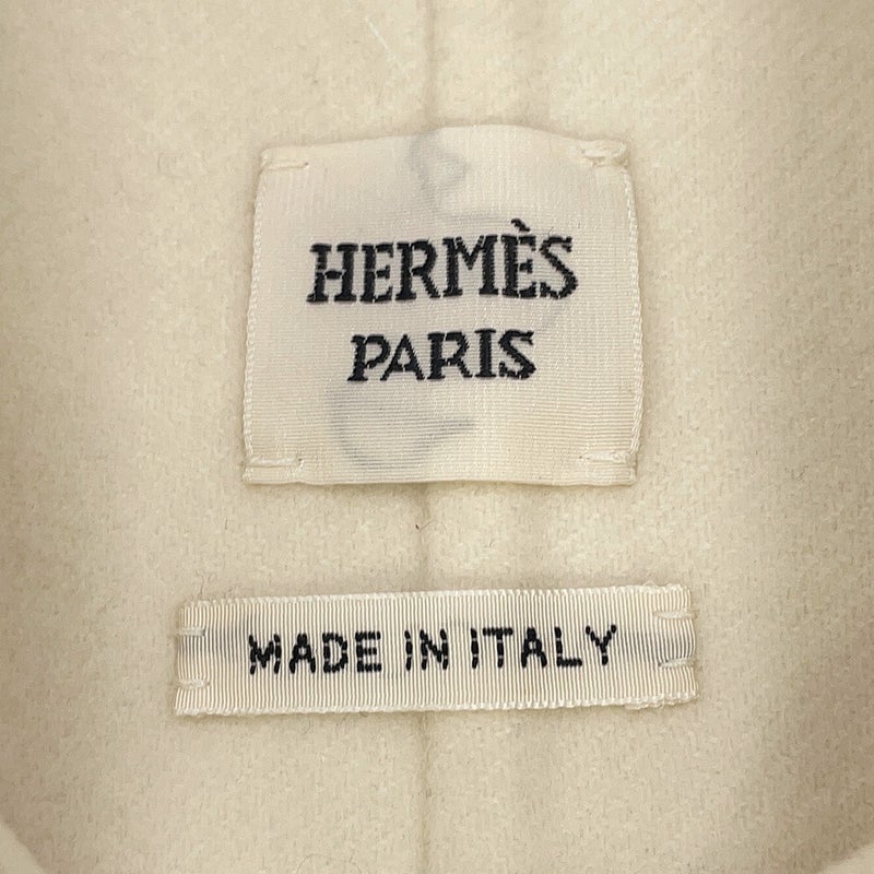 エルメス コート セリエボタン ショートコート カシミヤ レディースサイズ34 HERMES アウター