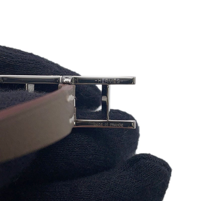 エルメス ブレスレット ビーアピ ドゥブルトゥール エトゥープ/ナタ/シルバー金具 スイフト サイズT3