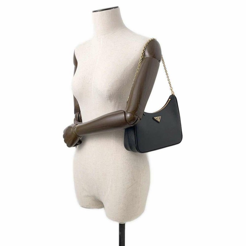プラダ ショルダーバッグ サフィアーノ リエディション 2005 レザー 1BH204 PRADA バッグ 黒
