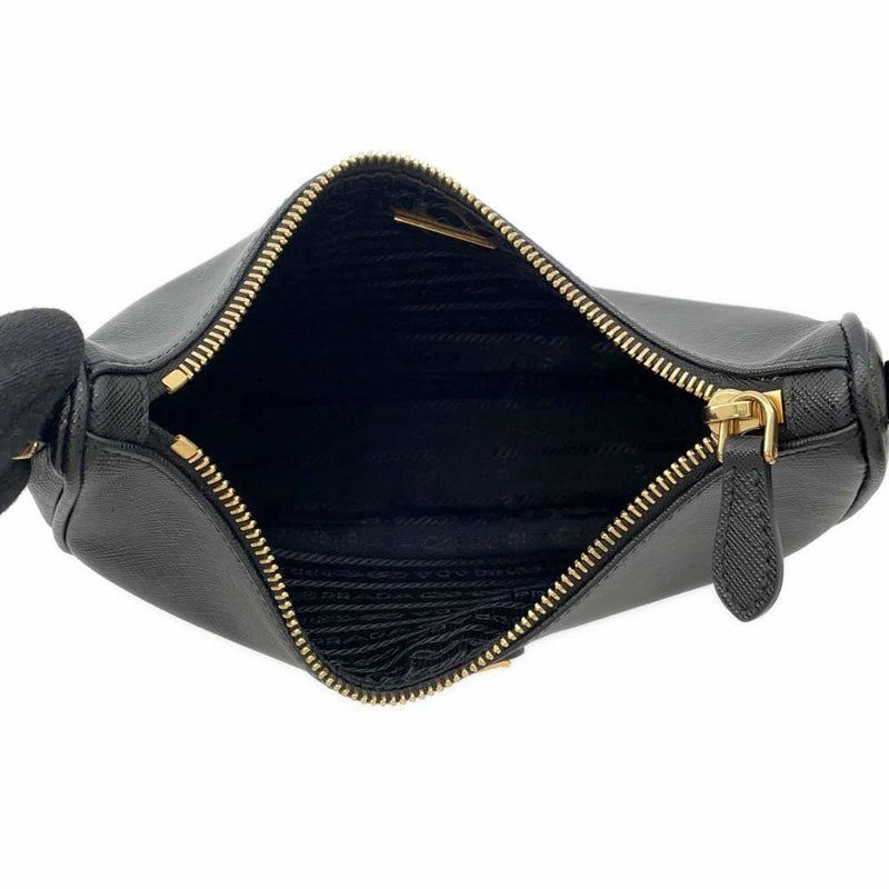 プラダ ショルダーバッグ サフィアーノ リエディション 2005 レザー 1BH204 PRADA バッグ 黒