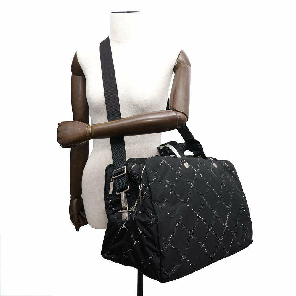 シャネル 旧トラベルライン ボストンバッグ 2way ショルダー付 ブラック シャネル ボストンバッグ 旧トラベルライン ナイロン CHANEL 2way