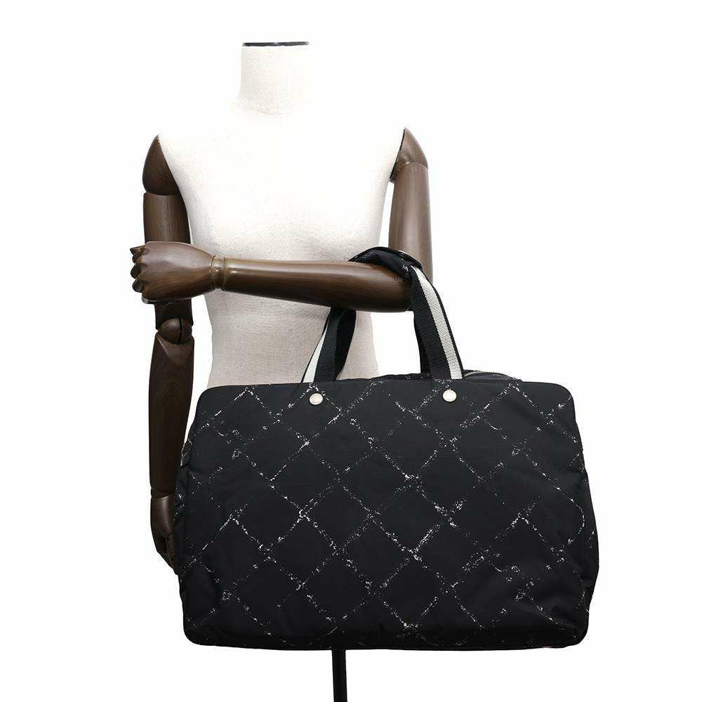 シャネル ボストンバッグ 旧トラベルライン ナイロン CHANEL 2way