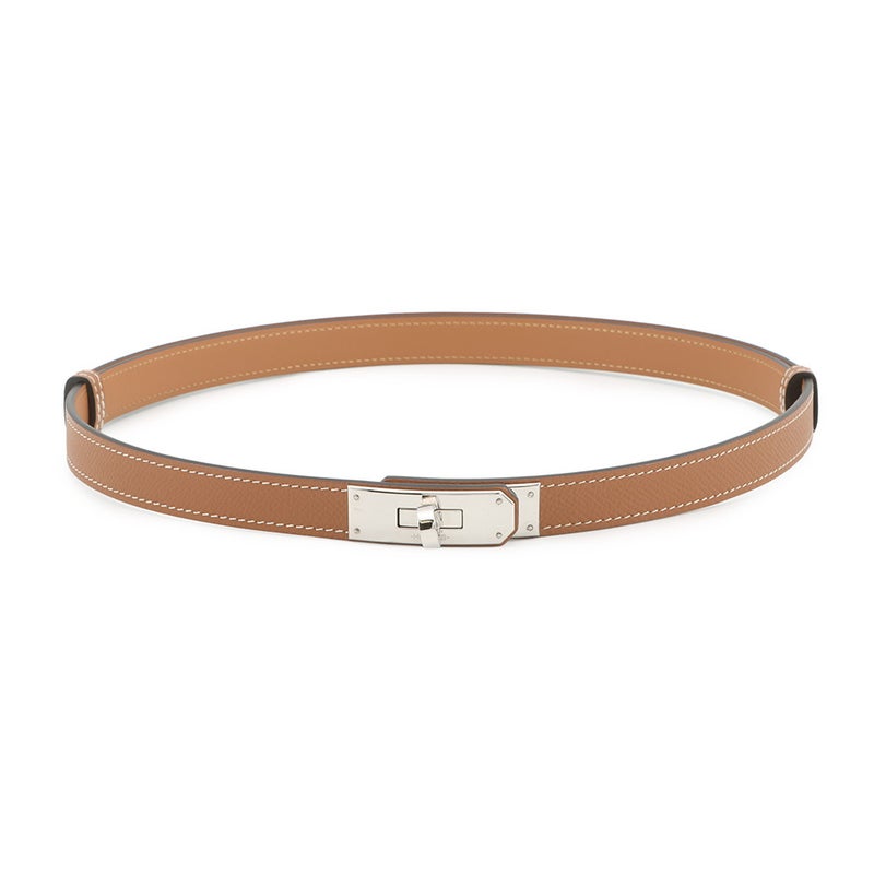 エルメス ケリーベルト ゴールド/シルバー金具 エプソン D刻印 HERMES べルト