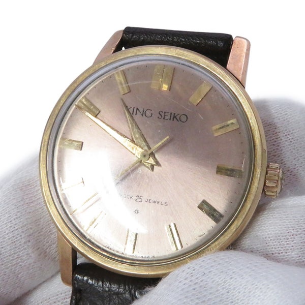 セイコー キングセイコー ファーストモデル 盾メダリオン KSJ145-438 SEIKO 腕時計 シルバー文字盤