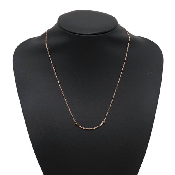 ティファニー ネックレス Tスマイル スマイル ペンダント スモール K18PGピンクゴールド 60011678 ジュエリー