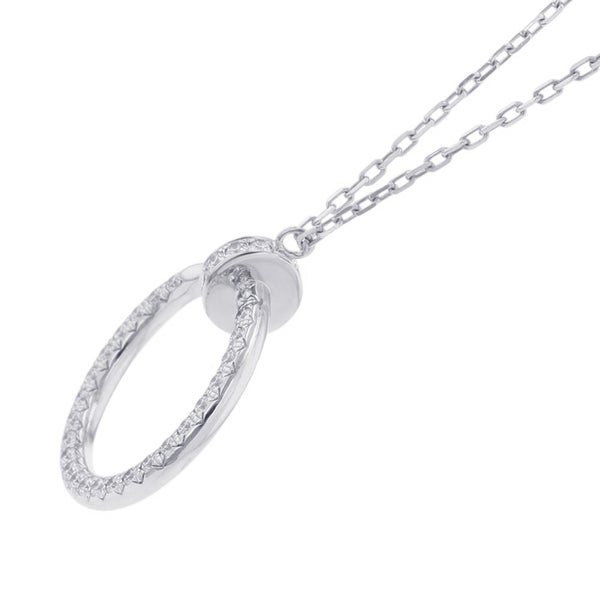 カルティエ ネックレス ジュスト アン クル ネックレス ダイヤモンド 36P 計0.38ct K18WGホワイトゴールド B7224897 ペンダント