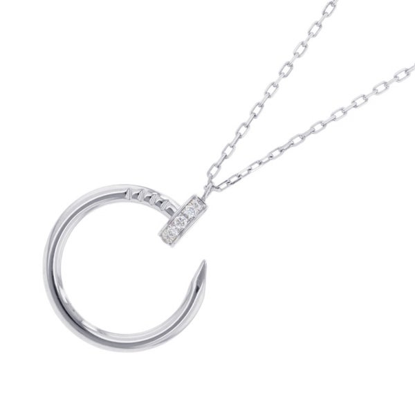 カルティエ ネックレス ジュスト アン クル ネックレス ダイヤモンド 36P 計0.38ct K18WGホワイトゴールド B7224897 ペンダント