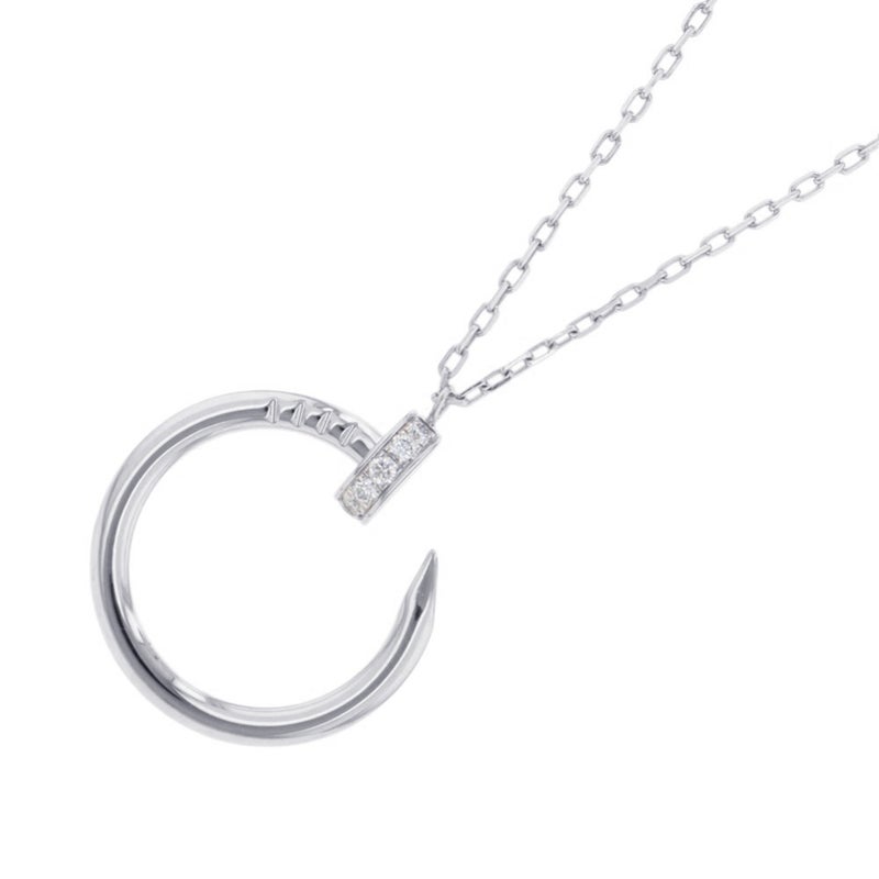 カルティエ ネックレス ジュスト アン クル ネックレス ダイヤモンド 36P 計0.38ct K18WGホワイトゴールド B7224897 ペンダント