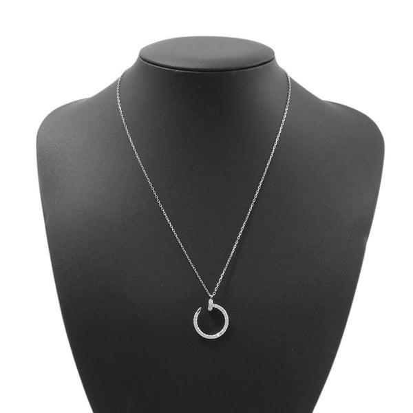 カルティエ ネックレス ジュスト アン クル ネックレス ダイヤモンド 36P 計0.38ct K18WGホワイトゴールド B7224897 ペンダント