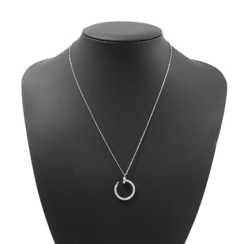 カルティエ ネックレス ジュスト アン クル ネックレス ダイヤモンド 36P 計0.38ct K18WGホワイトゴールド B7224897 ペンダント