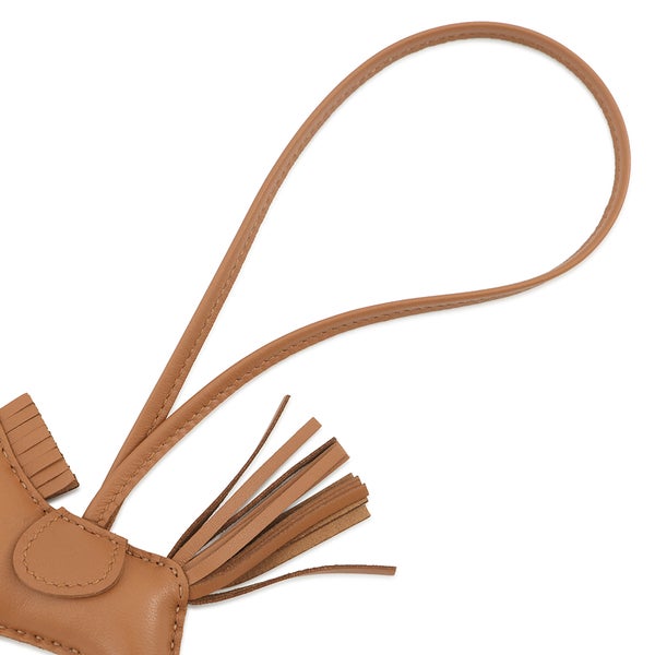 エルメス バッグチャーム ロデオPM ゴールド ラムスキン K刻印 HERMES チャーム オーナメント