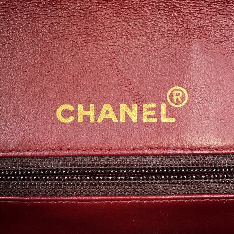 シャネル チェーンショルダーバッグ マトラッセ25 ココマーク ラムスキン ダブルチェーン CHANEL 黒