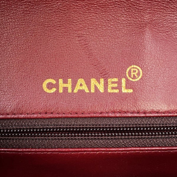 シャネル チェーンショルダーバッグ マトラッセ25 ココマーク ラムスキン ダブルチェーン CHANEL 黒