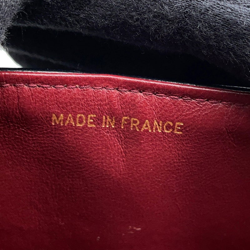 シャネル チェーンショルダーバッグ マトラッセ25 ココマーク ラムスキン ダブルチェーン CHANEL 黒