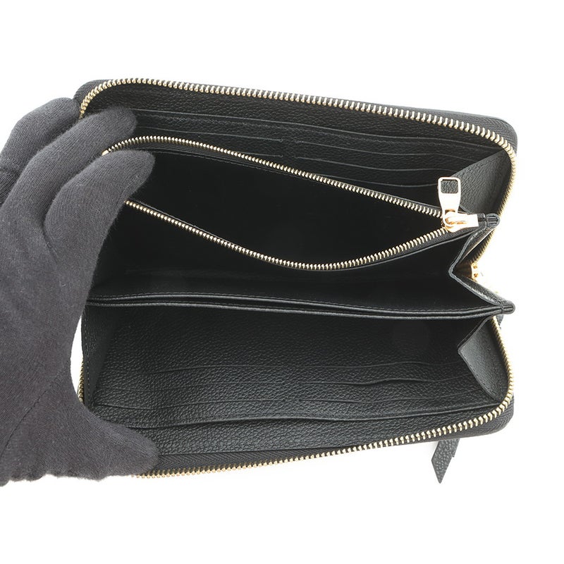 ルイヴィトン 長財布 モノグラム・アンプラント ジッピー・ウォレット M80481 黒 ブラック ラウンドファスナー