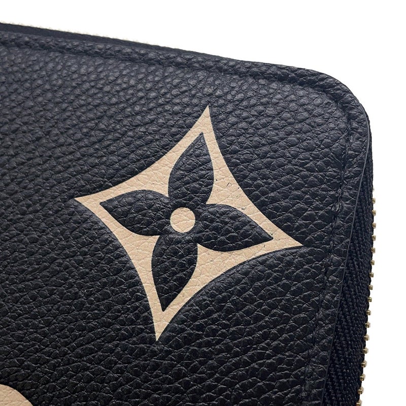 ルイヴィトン 長財布 モノグラム・アンプラント ジッピー・ウォレット M80481 黒 ブラック ラウンドファスナー