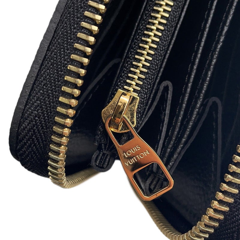 ルイヴィトン 長財布 モノグラム・アンプラント ジッピー・ウォレット M80481 黒 ブラック ラウンドファスナー