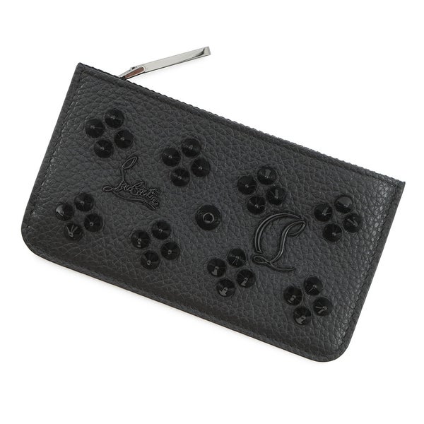 クリスチャン・ルブタン コインケース スタッズ レザー 3225116 Christian Louboutin カードケース 黒 フラグメントケース