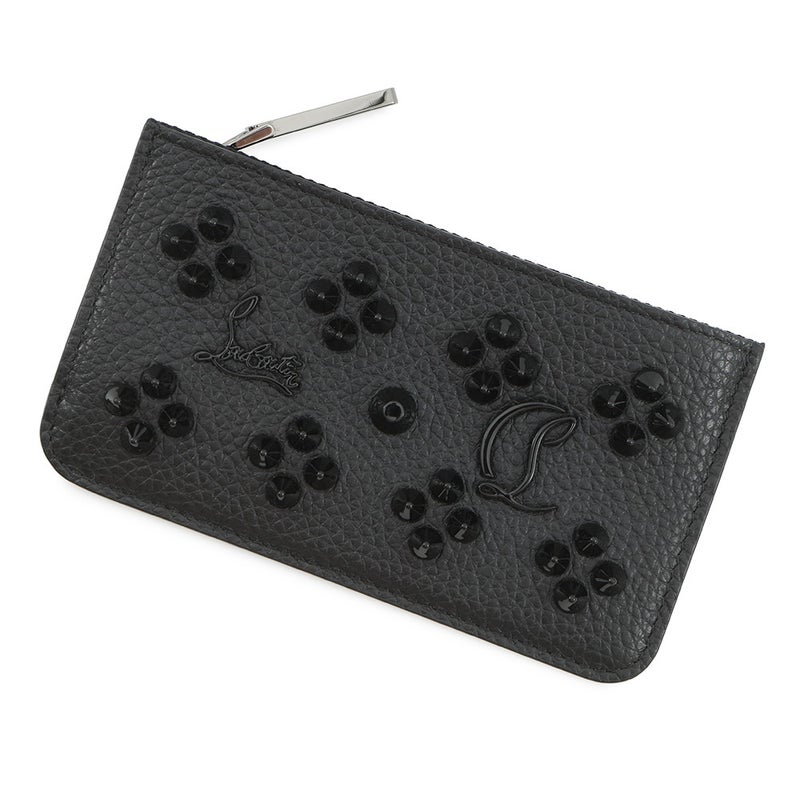 クリスチャン・ルブタン コインケース スタッズ レザー 3225116 Christian Louboutin カードケース 黒 フラグメントケース