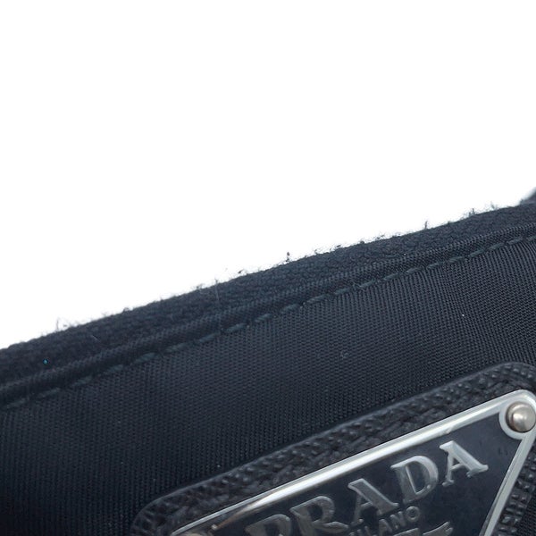 プラダ ボディバッグ Re-Nylon サフィアーノ ベルトバッグ 2VL977 PRADA バッグ ウエストバッグ 黒