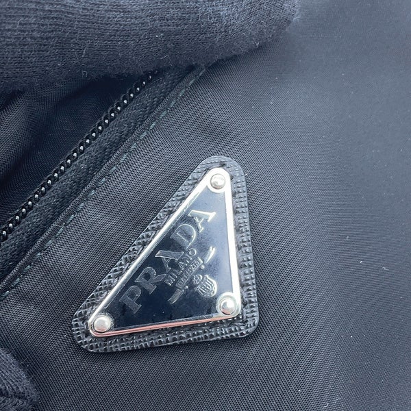 プラダ ボディバッグ Re-Nylon サフィアーノ ベルトバッグ 2VL977 PRADA バッグ ウエストバッグ 黒