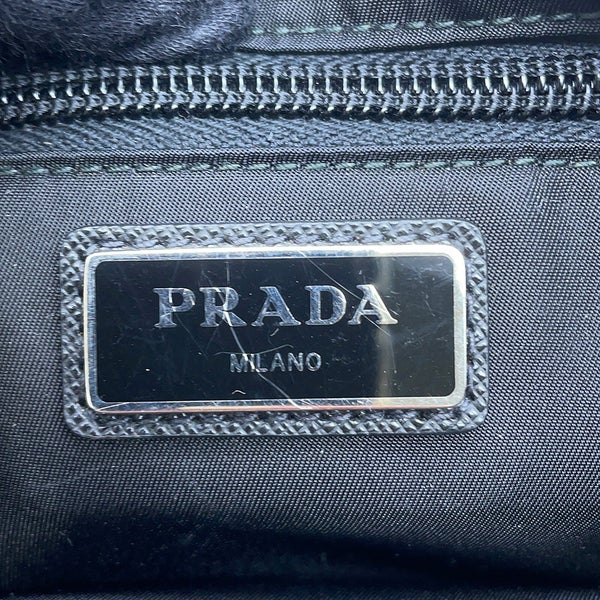プラダ ボディバッグ Re-Nylon サフィアーノ ベルトバッグ 2VL977 PRADA バッグ ウエストバッグ 黒
