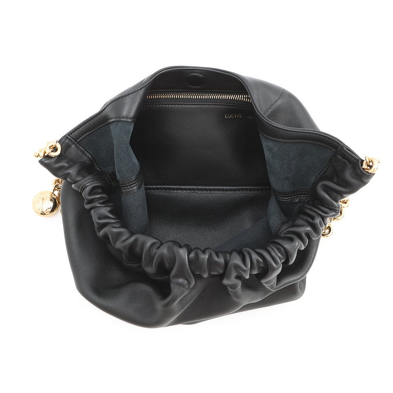 ロエベ ショルダーバッグ スクイーズバッグ スモール メローナパラム A914NCHX01 LOEWE 2way 黒