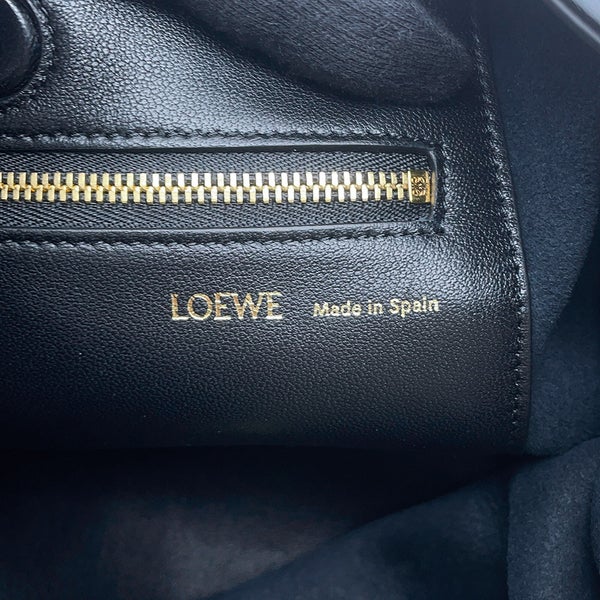 ロエベ ショルダーバッグ スクイーズバッグ スモール メローナパラム A914NCHX01 LOEWE 2way 黒