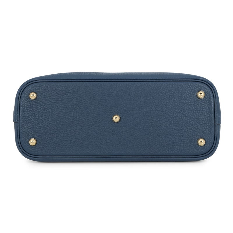 エルメス ハンドバッグ ボリード31 ディープブルー/ゴールド金具 トリヨンクレマンス Y刻印 ２wayショルダー