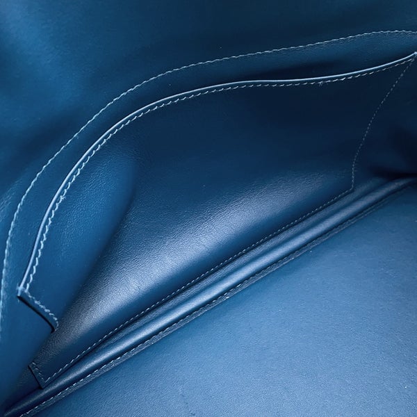 エルメス ハンドバッグ ボリード31 ディープブルー/ゴールド金具 トリヨンクレマンス Y刻印 ２wayショルダー