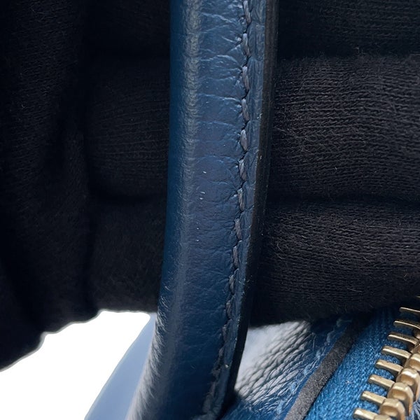 エルメス ハンドバッグ ボリード31 ディープブルー/ゴールド金具 トリヨンクレマンス Y刻印 ２wayショルダー