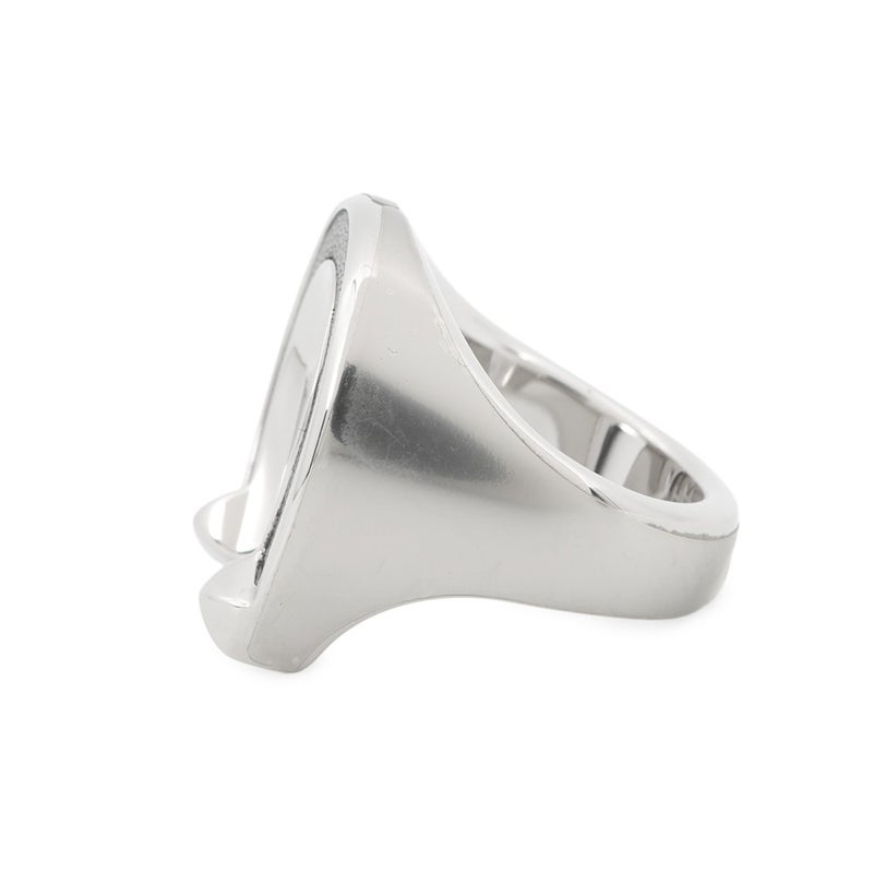 エルメス リング ジョケット GM ブラック/シルバー金具 サイズ55 HERMES 指輪 黒