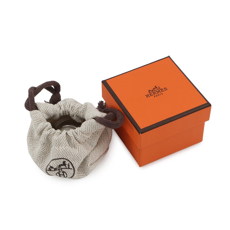 エルメス リング ジョケット GM ブラック/シルバー金具 サイズ55 HERMES 指輪 黒