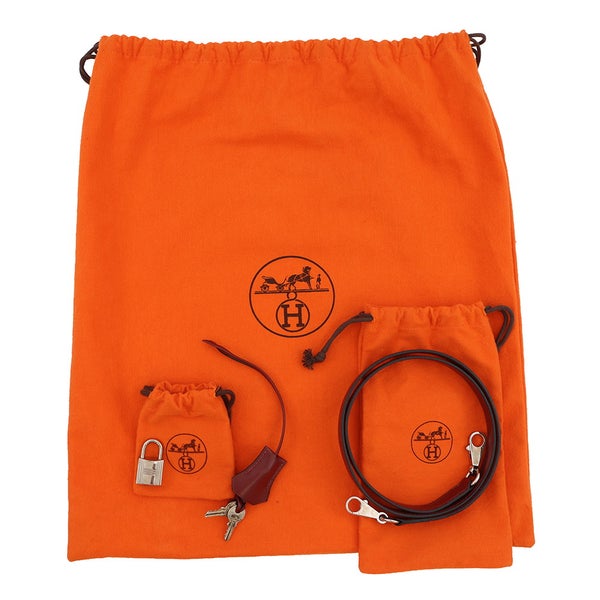 エルメス ハンドバッグ ケリー25 外縫い ルージュアッシュ/シルバー金具 ボックスカーフ □J刻印 ２wayショルダー