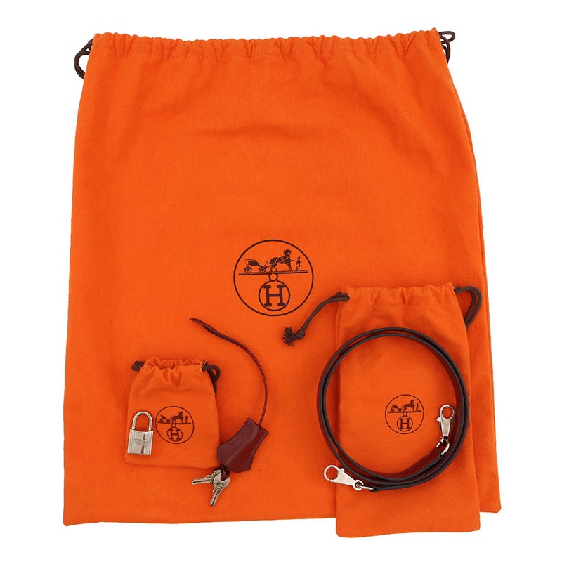 エルメス ハンドバッグ ケリー25 外縫い ルージュアッシュ/シルバー金具 ボックスカーフ □J刻印 ２wayショルダー