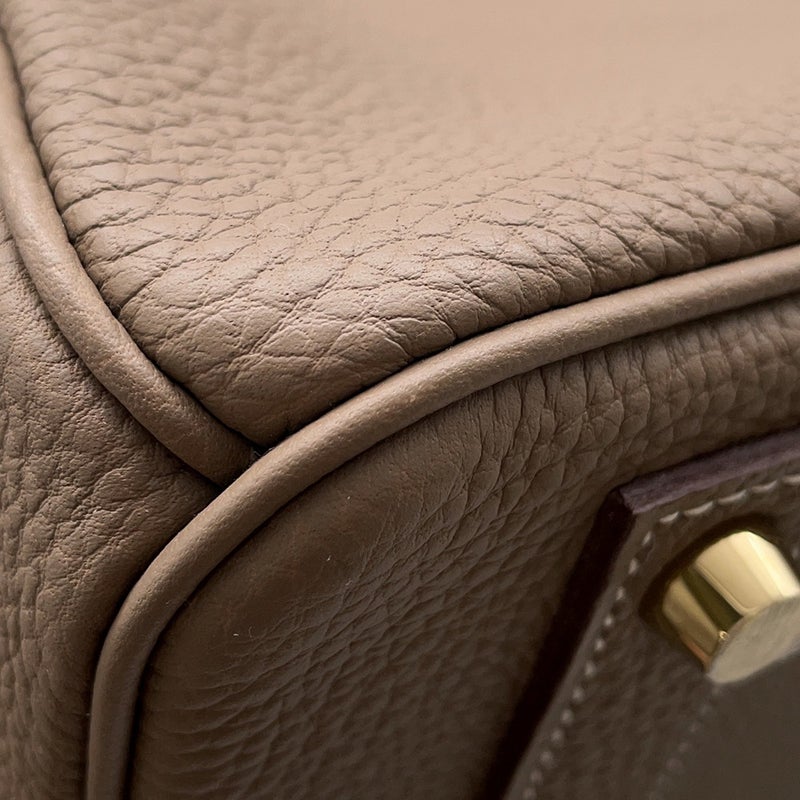 エルメス バーキン40 エトゥープ/ゴールド金具 トゴ W刻印 HERMES Birkin ハンドバッグ