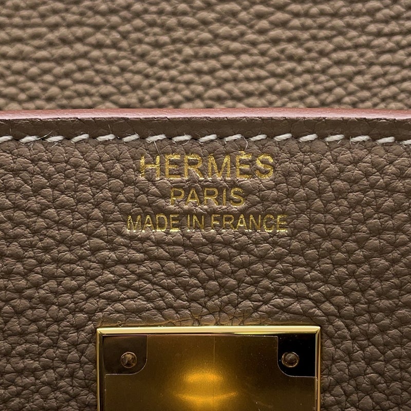 エルメス バーキン40 エトゥープ/ゴールド金具 トゴ W刻印 HERMES Birkin ハンドバッグ