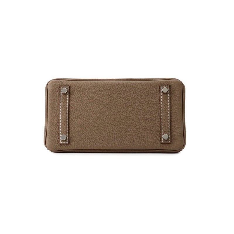 エルメス バーキン25 エトゥープ/シルバー金具 トゴ G刻印 HERMES Birkin ハンドバッグ