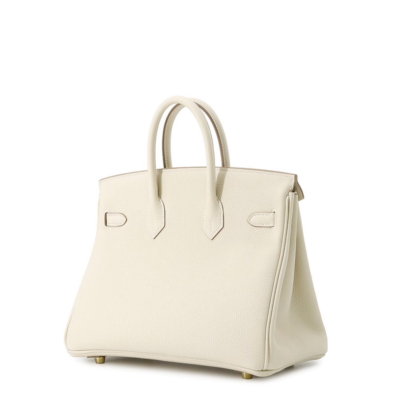 エルメス バーキン25 クレ/ゴールド金具 トゴ G刻印 HERMES Birkin ハンドバッグ
