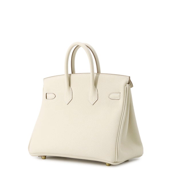 エルメス バーキン25 クレ/ゴールド金具 トゴ G刻印 HERMES Birkin ハンドバッグ
