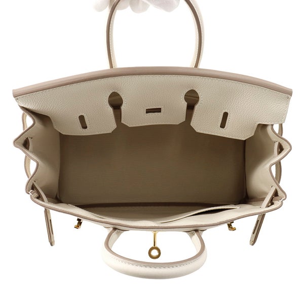 エルメス バーキン25 クレ/ゴールド金具 トゴ G刻印 HERMES Birkin ハンドバッグ