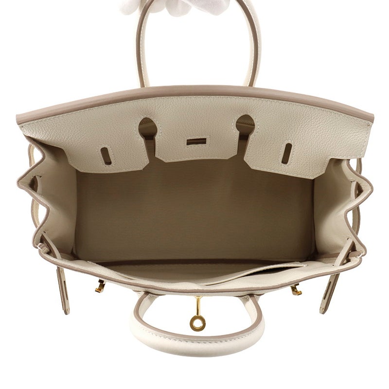 エルメス バーキン25 クレ/ゴールド金具 トゴ G刻印 HERMES Birkin ハンドバッグ