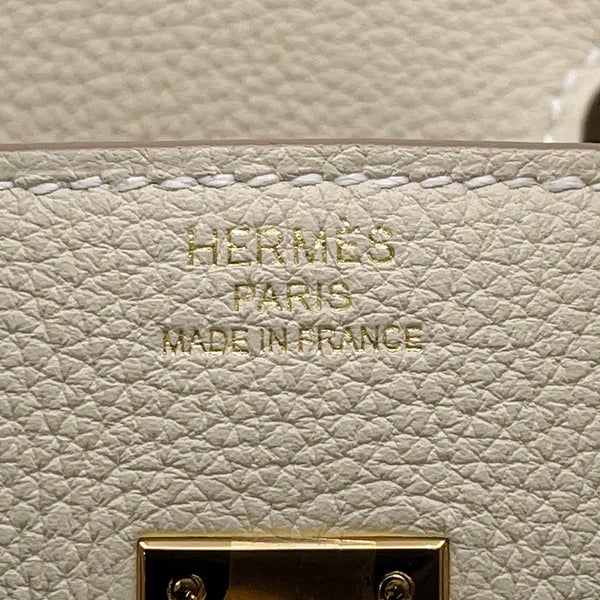 エルメス バーキン25 クレ/ゴールド金具 トゴ G刻印 HERMES Birkin ハンドバッグ
