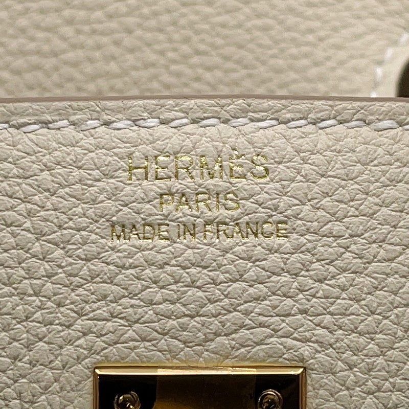 エルメス バーキン25 クレ/ゴールド金具 トゴ G刻印 HERMES Birkin ハンドバッグ