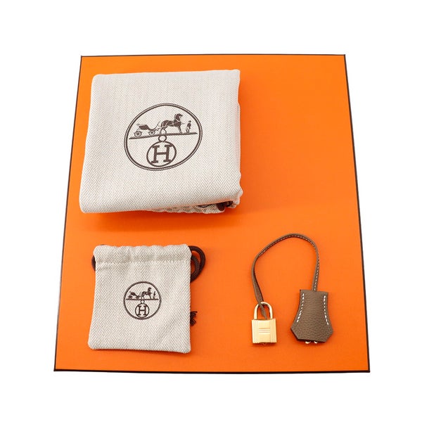 エルメス バーキン25 エトゥープ/ゴールド金具 トゴ G刻印 HERMES Birkin ハンドバッグ