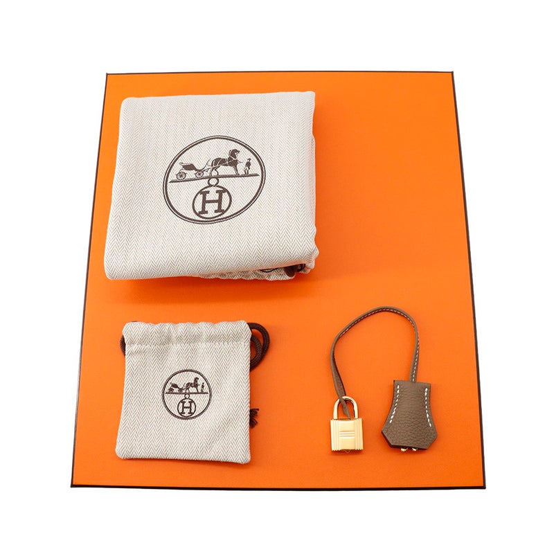 エルメス バーキン25 エトゥープ/ゴールド金具 トゴ G刻印 HERMES Birkin ハンドバッグ