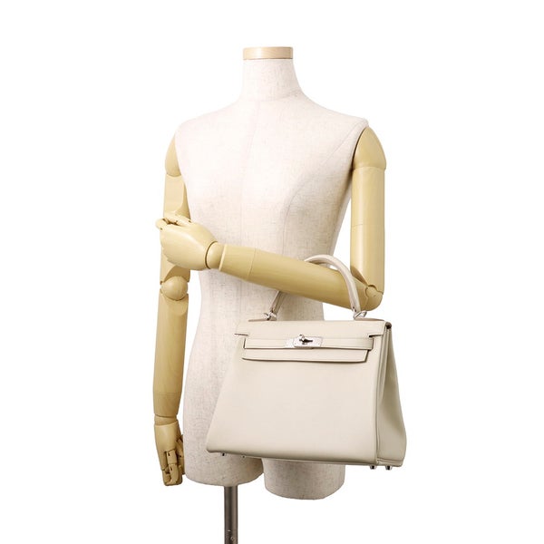 エルメス ハンドバッグ ケリー28 内縫い べトン/シルバー金具 エバーカラー W刻印 ２wayショルダー